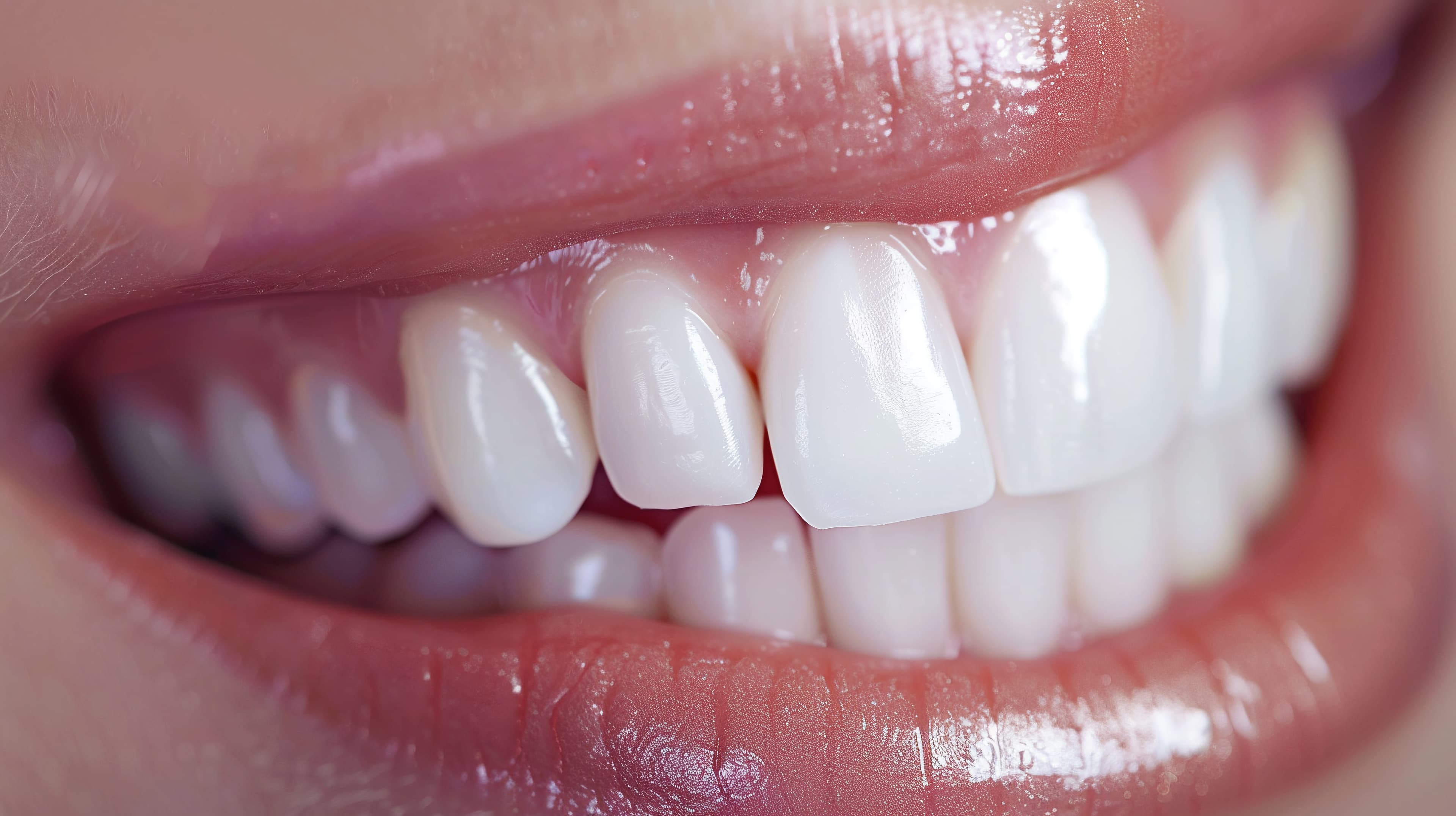 Gummy smile · gum contouring — smile detail